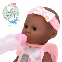 John Adams | Tiny Tears - Baby Classic - 38cm crying and wetting doll: One of the UK's best loved doll brands! | Nurturing Dolls | Ages 18m+