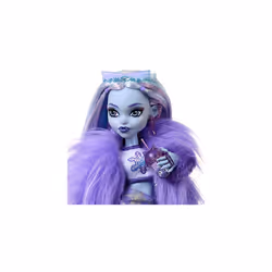 Monster High Doll, Abbey Bominable Yeti Fashion Doll with Pet Mammoth and Themed Accessories, HNF64