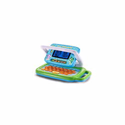 LeapFrog 2 in 1 LeapTop Touch Laptop, Green, Learning Tablet for Kids with 10 Modes of Play, with Letters, Numbers, Vocabulary and Animals, Toy Laptop