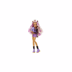 Monster High Doll, Clawdeen Wolf with Accessories and Pet Dog, Posable Fashion Doll with Purple Streaked Hair, HHK52