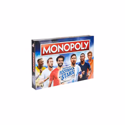 Winning Moves World Football Stars Monopoly Board Game, Play with Cristiano Ronaldo, Lionel Messi, Neymar, Harry Kane and Sal ...