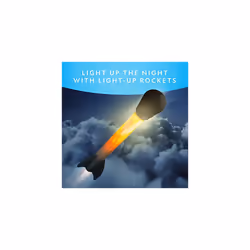 National Geographic Air Rocket Toy - LED Rocket Launcher for Kids, Stomp and Launch Light Up, Air Powered, Rockets up to 30.5 Meters, Garden Toys,