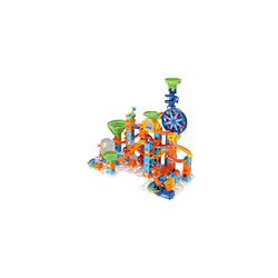 VTech Marble Rush Adventure Set, Construction Toys for Kids with 10 Marbles and 128 Building Pieces, Electronic Track Set for Boys & Girls,