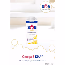SMA PRO First Infant Baby Milk, from Birth, Ready to Use, Liquid Formula Milk, 200 ml (Pack of 12), Packaging May Vary