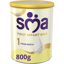 SMA First Infant Baby Milk Powder Formula , from birth , 800 g (Pack of 1)