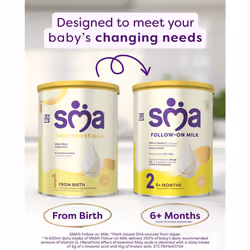 SMA First Infant Baby Milk Powder Formula , from birth , 800 g (Pack of 1)