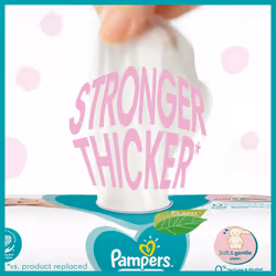 Pampers Sensitive Baby Wipes 15 Packs of 80 = 1200 Baby Wet Wipes, Unscented, For a Soft And Gentle Clean