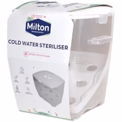 Milton Cold Water Steriliser (White), Packaging may vary