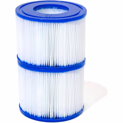 Bestway Lay-Z-Spa Hot Tub Filter Cartridge VI for All Lay-Z-Spa Models - Pack of 2, White
