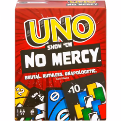 Mattel Games UNO Show ?em No Mercy Card Game for Kids, Adults & Family Parties and Travel With Extra Cards, Special Rules and ...