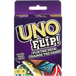 UNO FLIP! Family Card Game for Adults, Teens & Kids, Double-sided Deck with Special Flip Card, 112 Cards in Storage Tin, 7 Year Old and Up, âGDR44