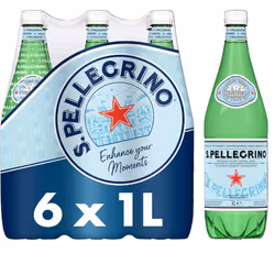 San Pellegrino Sparkling Natural Mineral Water 6x1L