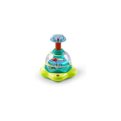 Bright Starts Press and Glow Spinner Cause And Effect Musical Baby Toy, Age 6 Months+, Multicoloured, 1 Count, Pack of 1