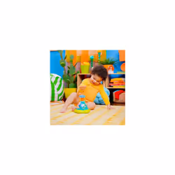 Bright Starts Press and Glow Spinner Cause And Effect Musical Baby Toy, Age 6 Months+, Multicoloured, 1 Count, Pack of 1