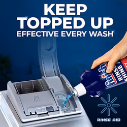 Finish | Finish Dishwasher Cleaner Rinse Aid | Lemon| 400ml |For Ultimate Clean and Diamond Shine