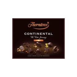 Thorntons Continental Dark Selection, Chocolate Hamper, Dark Chocolate Gift Box, Inspired by European Flavours, Assorted Dark Chocolates, 264g