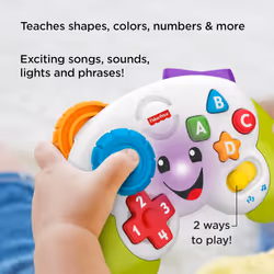Fisher-Price Laugh & Learn Game & Learn UK English Version musical toy with lights and learning content for baby toddler ages 6-36 months FWG12