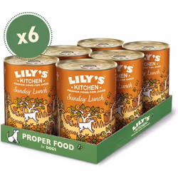 Lily's Kitchen Natural Adult Wet Dog Food Tin Sunday Lunch Grain-Free Recipe 6 x 400g