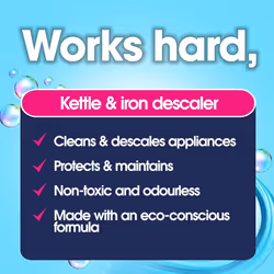 Ecozone Kettle and Iron Descaler Internal Cleaner & Scale Remover for Kitchen & Home Appliances limescale Prevention Sachets Easy To Use3 Treatments