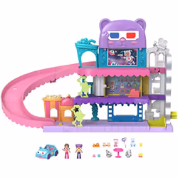 Polly Pocket Dolls, Pollyville Drive-In Movie Theatre Playset, HPV39