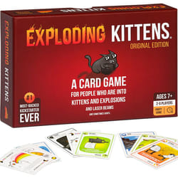 Exploding Kittens Card Game - Original Edition, Fun Family Games for Adults Teens & Kids - Fun Card Games - 15 Min, Ages 7+, 2-5 Players