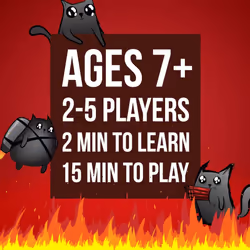 Exploding Kittens Card Game - Original Edition, Fun Family Games for Adults Teens & Kids - Fun Card Games - 15 Min, Ages 7+, 2-5 Players