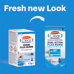 Bob Martin Clear Dual Action Flea Bomb for the Home - Kills Fleas Dead, Fast and Effective Household Treatment (1 Can)
