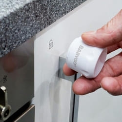 BABYGOÂ® Magnetic Child Safety Cupboard Locks for Children 10 Locks, 2 Keys & 8 Free Corner Protectors Baby Proofing Kitchen Cabinets & Drawers Easy