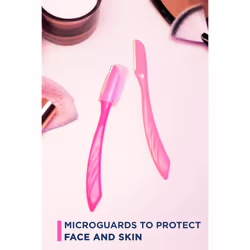 WILKINSON SWORD - Intuition Eyebrow Shaper for Women | Facial Hair Remover and Trimmer | Exfoliating Dermaplaning Tool | Pack of 3 Disposable Razors