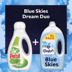 Comfort Blue Skies Fabric Conditioner with Stay Fresh technology for 100 days of freshness + fragrance* 83 washes (2.49 L)