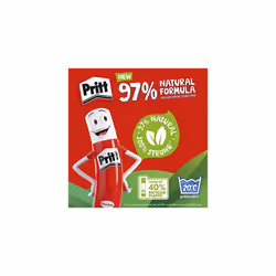 Pritt Glue Stick, Safe & Child-Friendly Craft Glue for Arts & Crafts Activities, Strong-Hold adhesive for School & Office Supplies, 22 g (Pack of 3)