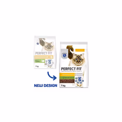 Perfect Fit Sensitive Adult 1+ Complete Dry Cat Food for Adult Cats Aged 1+ Years, Rich in Turkey, 1 Bag (7 kg)