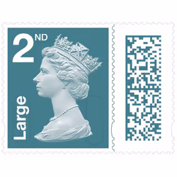 15 x 2nd Class Large Letter Stamps Self-Adhesive