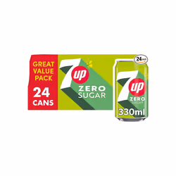 7UP Zero Lemon & Lime Cans 24 x 330ml