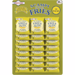 Smith's Savoury Selection Scampi & Lemon Fries 27g (Sheet of 24 Bags) - Scampi and Lemon Flavor Cereal Snack [Packaging may v ...