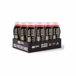 Optimum Nutrition High Protein Shake Bottles Ready to Drink Healthy Snacks No Added sugars Low Fat Post Workout Snack Strawbe ...