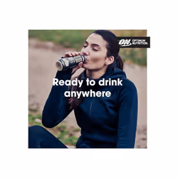 Optimum Nutrition High Protein Shake Bottles Ready to Drink Healthy Snacks No Added sugars Low Fat Post Workout Snack Strawberry Flavour 12x500ml