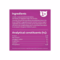 Whiskas 1+ Tuna 7kg Bag, Adult Cat Dry Food - Pack may vary