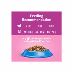 Whiskas 1+ Tuna 7kg Bag, Adult Cat Dry Food - Pack may vary