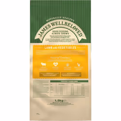 James Wellbeloved Complete Dry Senior Dog Food Lamb and Vegetables, 1.5 kg