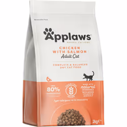 Applaws Complete and Grain Free Dry Adult Cat Food, Chicken with Salmon, 2kg (Pack of 1)