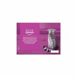 WHISKAS 7+ Cat Pouches Fish Favourites in Jelly 12 x 85 g (Pack of 4)