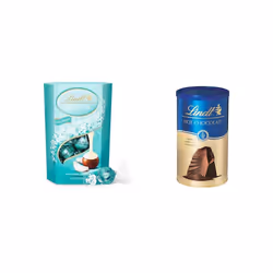 Lindt Lindor Coconut Milk Chocolate Truffles Box Approx 16 balls 200g Chocolate Truffles with a Smooth Melting Filling Him or ...