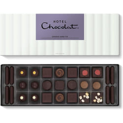 Hotel Chocolat Serious Dark Fix Sleekster - 29 High-Cacao Dark Chocolates, 305g - Suitable for Vegetarians - Chocolate Gifts For Birthday
