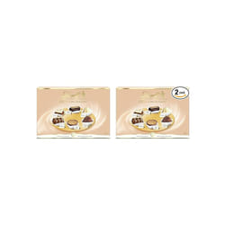 Lindt Creation Dessert - 40 Assorted Fine Dark Milk White Chocolate Box Large, 341g  Birthday, Celebrations Congratulations Thank you (Pack of 2)