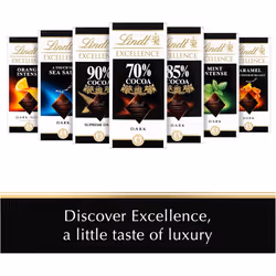Lindt EXCELLENCE Dark 70% Cocoa Chocolate Bar - 100 g (Pack of 5)