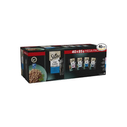 Sheba Fine Flakes in Jelly Fish Collection Wet Cat Food Pouches for Adult Cats 85 g (Pack of 40)