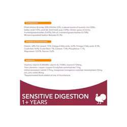IAMS Sensitive Digestion Dry Cat Food Turkey 3kg - Advanced Nutrition Cat Food - Ages 1+ Years