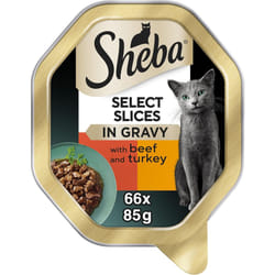 SHEBA Fresh & Fine Cat Pouches with Beef in Gravy, 22 x 85g