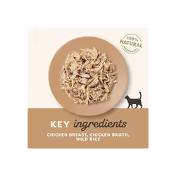 Applaws 100% Natural Wet Cat Food Pouch, Chicken with Wild Rice in Broth 70 g Pouches (Pack of 12)